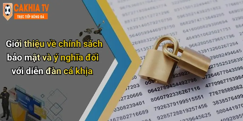 Giới thiệu về chính sách bảo mật và ý nghĩa đối với diễn đàn cá khịa