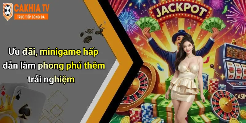 Ưu đãi, minigame hấp dẫn làm phong phú thêm trải nghiệm
