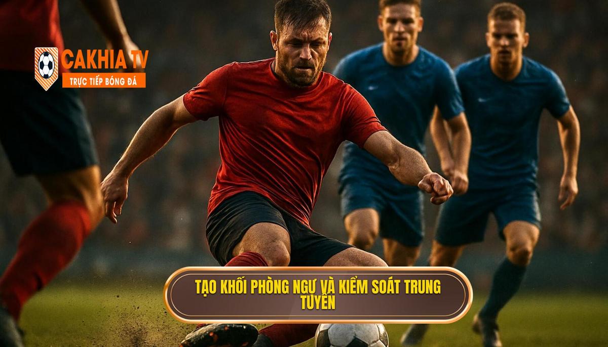 Tạo khối phòng ngự và áp lực trung tuyến