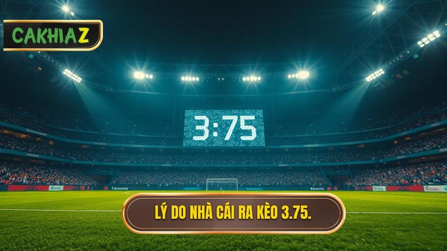 Lý do nhà cái ra kèo 3.75