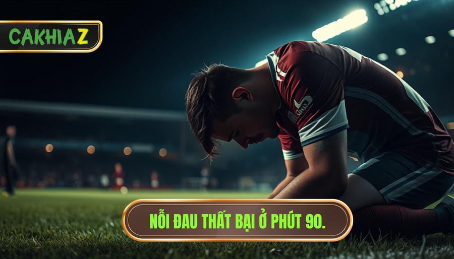 Nỗi đau thất bại ở phút 90.
